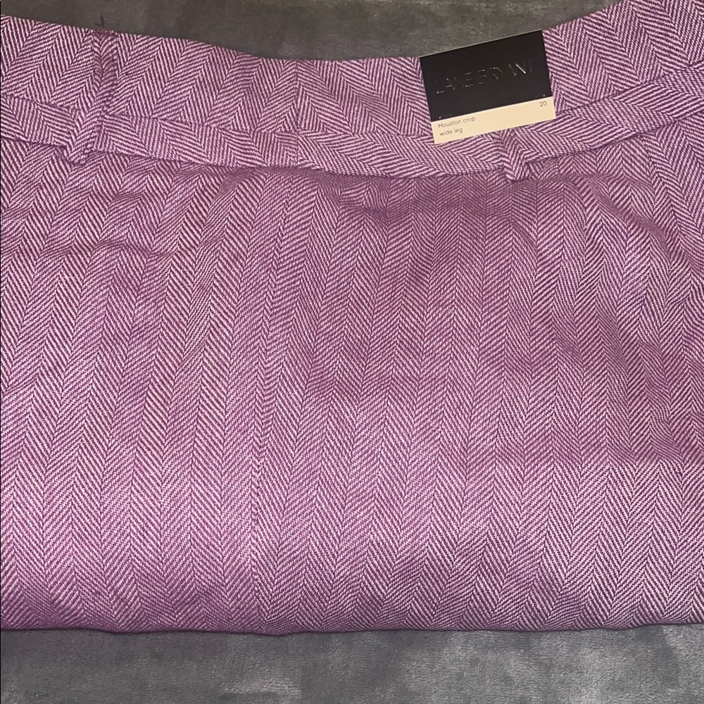 Lane Bryant Plum Herringbone pants
